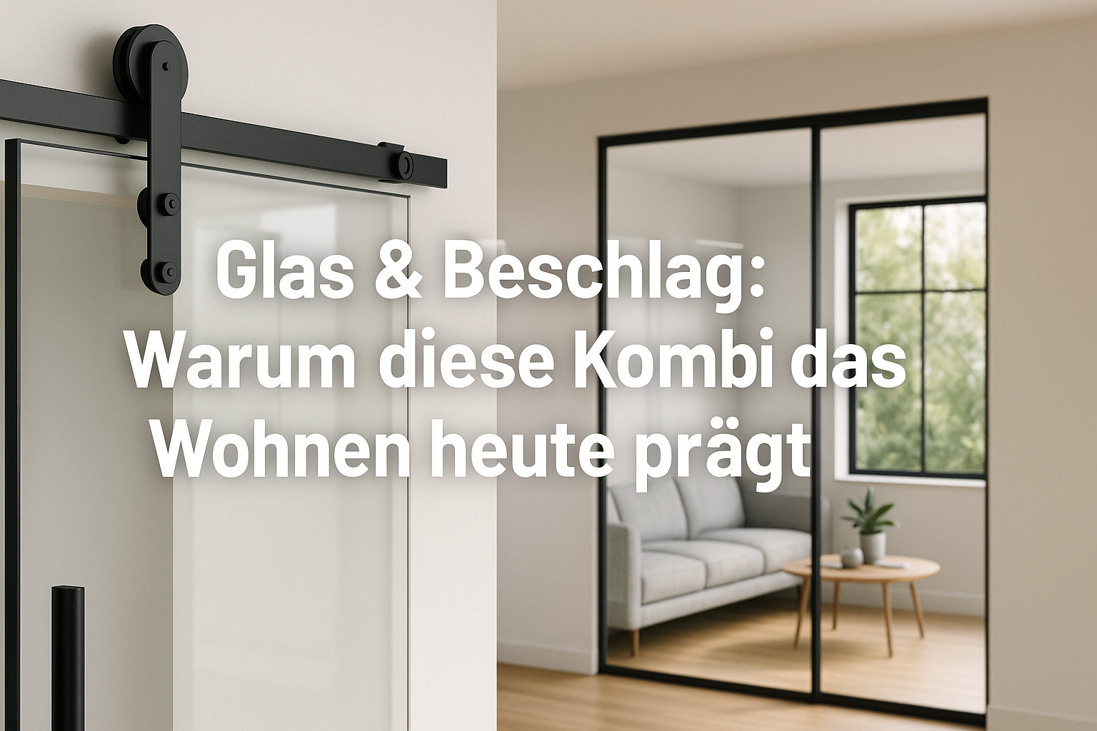 Beschläge und Glaslösungen für modernes Wohnen